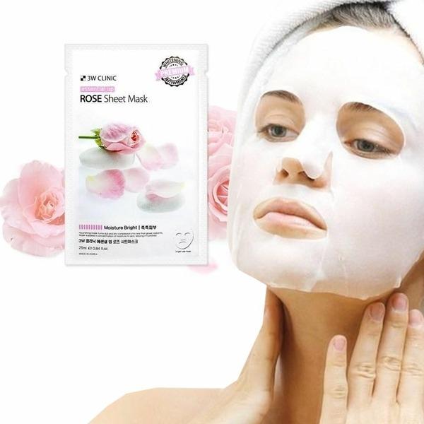 

3w Clinic Premium Essential Up Rose Cotton Mask Sheets (10 Sheets) (WC8A704) basic