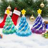 3D Printed Christmas Tree 3D Spiral Cone Rotating Pyramid 3D Printed Ornament Home Decor Impossible Passthrough Pyramid Sculptur