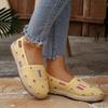 Summer Women Slip On Flat Canvas Shoes Lightweight Breathable Casual Loafers Comfortable Walking Footwear for Daily Use