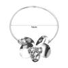 Oversize 3D Flowers Necklaces Zinc Zinc Alloy Exaggerated Choker Fashion Large Metal Flower Necklace  Women