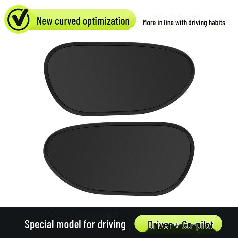 Trapezoidal Car Sunshade Black Rubber Side Curtain