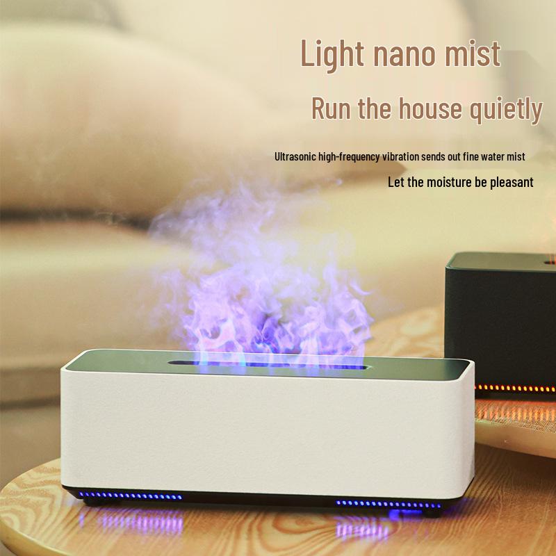 Seven-Color Ultrasonic Aroma Diffuser with Salt Stone