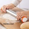 Nonstick Stainless Steel Rolling Pin For Healthy Cooking Baking Adjustable Thickness Dough Roller Rustproof Pastry Tool