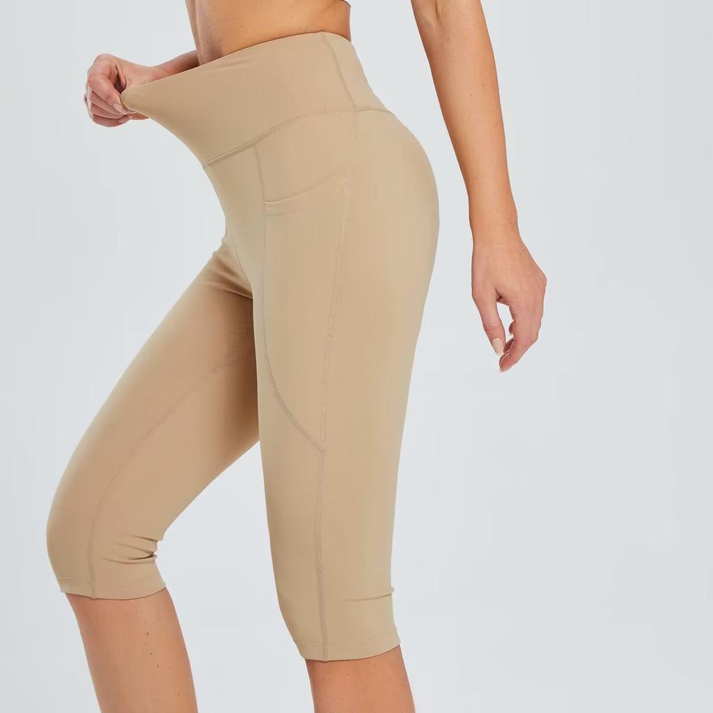 YYFS Women's Fashion Casual Solid Color Print High Waist Trousers Pants & Capris