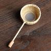 Bamboo Infuser Strainer Mesh Tea Filter Spoon Locking Spice Plain Nature For Spices, Loose