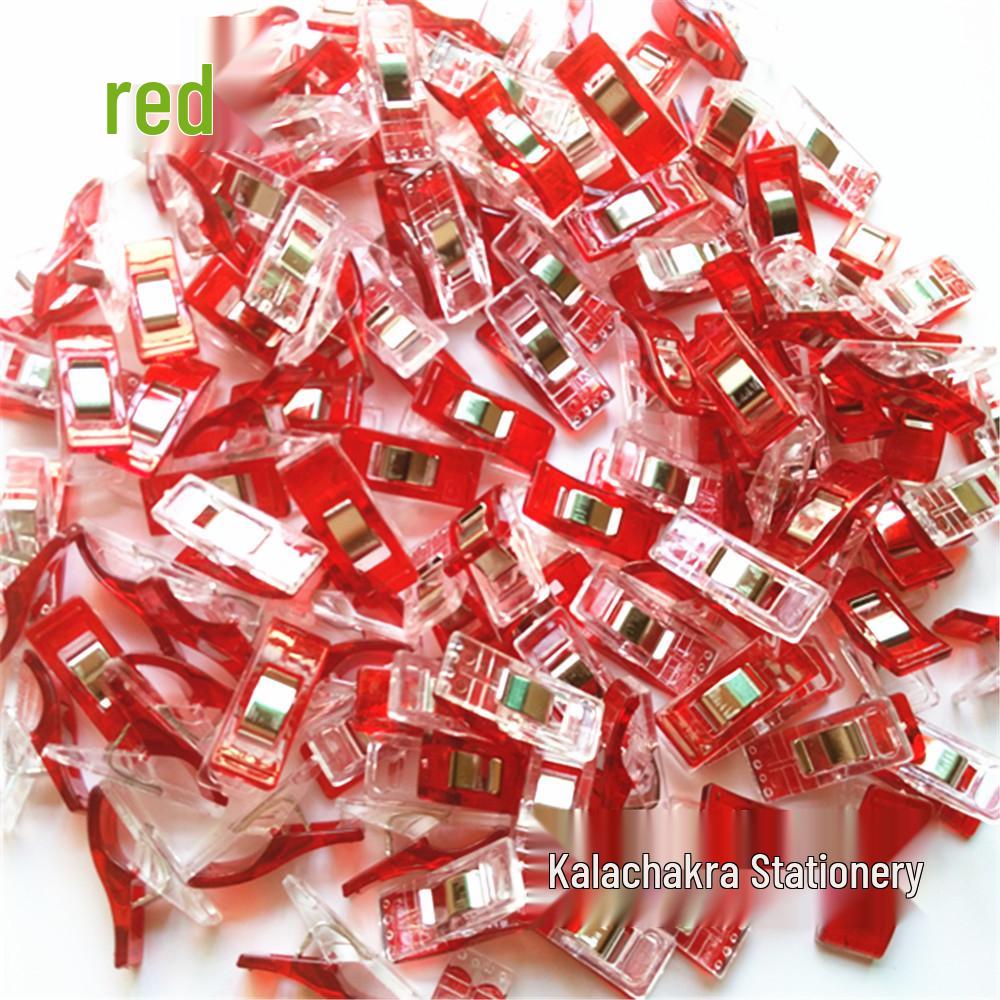 Mini Transparent Sewing Clips with White Strong Edging