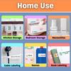 65Pcs/Roll Self Adhesive Cable Laber Paper Waterproof Smart Identification Fiber Tag Portable D110 Thermal Cable Sticker