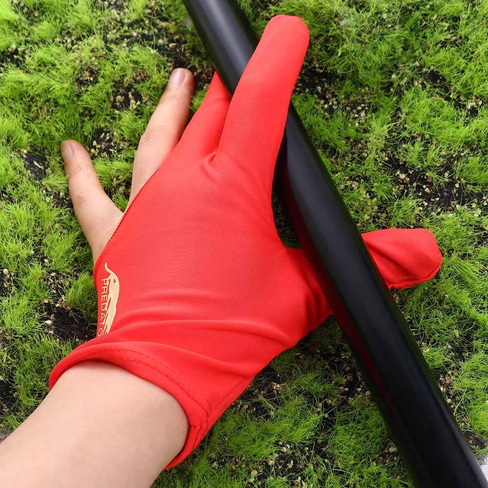 Cue Gloves Non Slip Three Finger Billiard Gloves Left Hand Gloves Letter Snooker Billiard Gloves