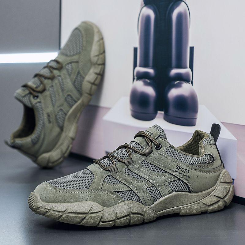 Breathable Man Casual Sneaker Minimalist Miked Colour HikingTrekking Walking Wide Lightweight Comfortable Sports Shoes for Men
