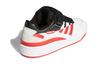 Adidas Originals FORUM Low J Leather Abrasion Resistant Low top Skateboard Shoes White Black Red Teenagers FY7971