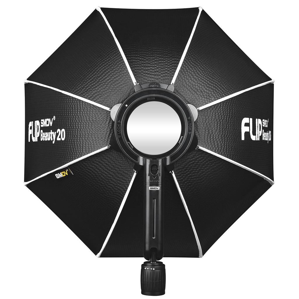 SMDV Softbox FLIP Beauty 20 Body Only 50cm Beauty Dish Foldable Fabric Octagon Diffuser Stand Mountable Case Included FLIPBeauty20 One-Touch