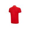 Li Ning Solid Color Casual Breathable Short Sleeve Polo Shirt Men Polo Shirts Red APLQ173-4