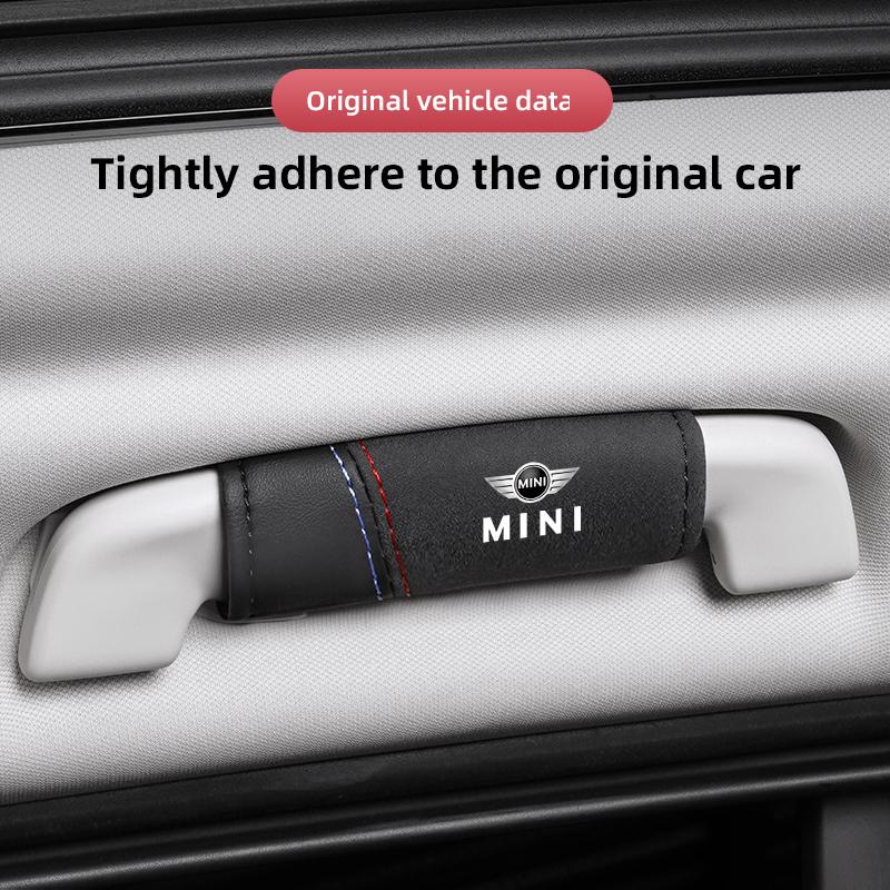 Leather Car Roof Pull Gloves Door Handle Protector Accessories For Mini Cooper One JCW F54 F55 F56 F57 F60 R53 R55 R56 R57 R58 rdxzk11