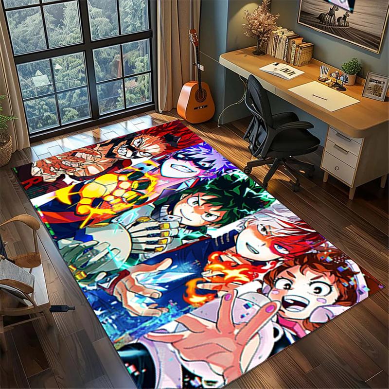 Floor Mat My Hero Academia Large Area Non Slip Washable Rug Bedroom Gamer Room Decor