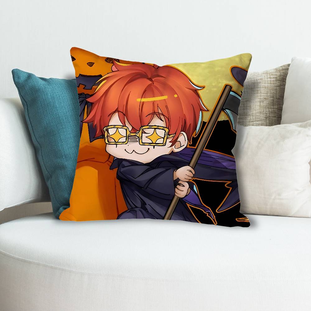 Game MMystic Messenger 707 Pillow Cases for Bedroom Living Room Sofa Home Decor Polyester Cushion Cover with Zipper