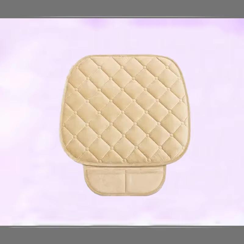 Universal Anti Slip Warm Winter SUV Car Seat Cover Front Rear Seat Cushion Linen Seat Cushion Breathable Protective Cushion Aut