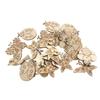 50pcs Wooden Embellishments Butterfly Bee Flower Leaf Squirrel Slices Discs Unfinished Cutouts Wood Ornaments for Crafts DIY