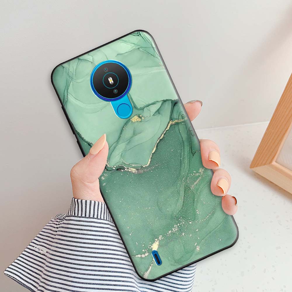 For Nokia 1.4 Case Nokia 3.4 Fashion Marble Cases For Nokia 7.2 Nokia 5.4 Nokia 6.2 Protective Silicone Back Cover Shell Bumper