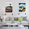 With Tassel Sunrise Landscape Tapestry Hanging Wall Poster  Home Decor