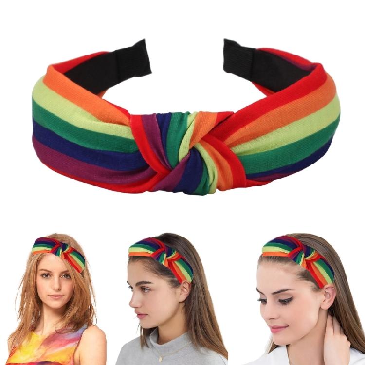 Fashionable Hairbands Pride Rainbow LGBTQ Headband Headpieces for Everyday Wear