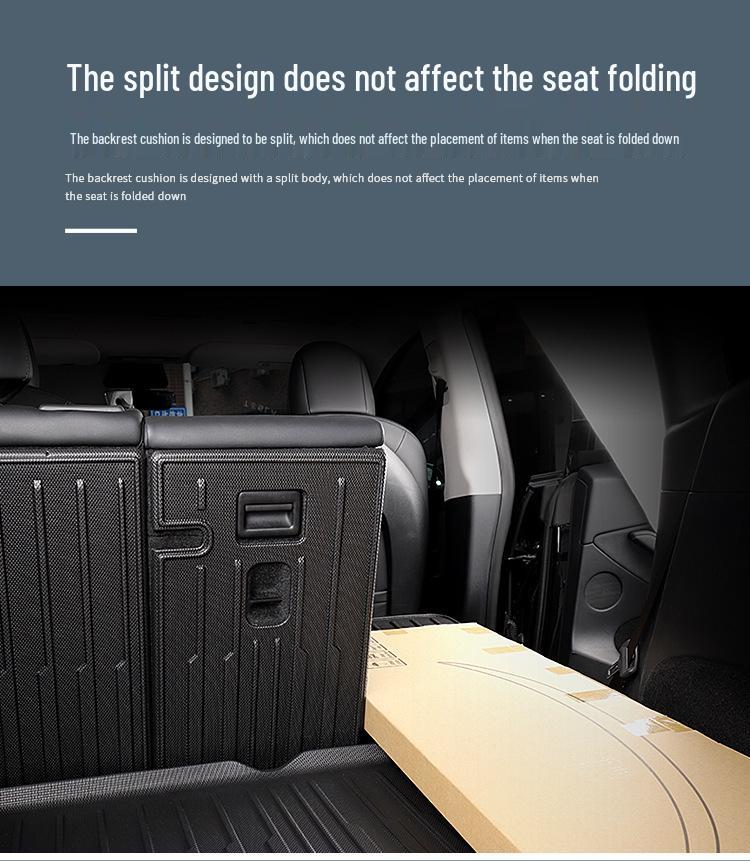 2023 MG7 All-Weather Trunk Mat Set: Includes TPE Trunk Liner and Seat Back Protector
