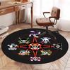 One Piece Pattern Round Rug, Indoor/Outdoor Mat, for Picnic, Gameroom, Bedroom, Office, Living Room, Home Decor Carpet, Birthday Gift