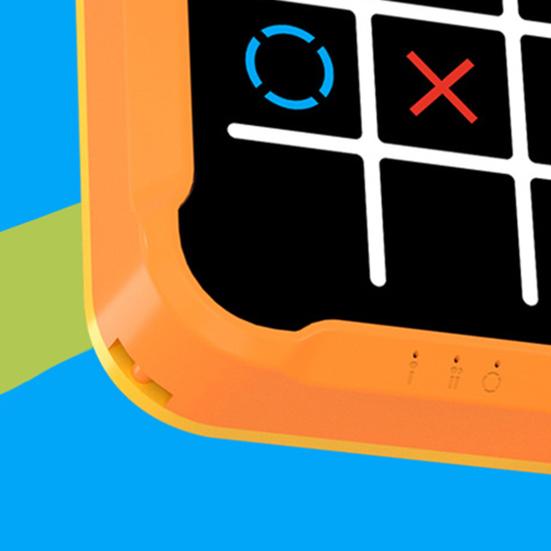Pädagogische XO Spielkonsole Spielzeug Multifunktions-Puzzle Schach Gedächtnisspiel 3-in-1 Interaktiv Elektrisch