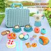 43PCS Children's Play House Outdoor Picnic Toy Set Coffee Afternoon Tea Snack Food Toy Model Children's Educational Toy Gift
