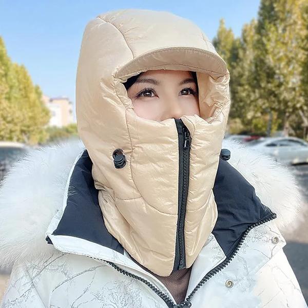 

WTEMPO пуховые защитные шапки для ушей женские зимние утепленные теплые шапки для езды на велосипеде ветрозащитные шапки для защиты шеи One Size бежевый