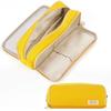 STAROUR Large Capacity Pencil Multifunctional Tool Pencil Case with Suitable for Junior High and College Boys and Office and Yellow Case, Pouch, High,