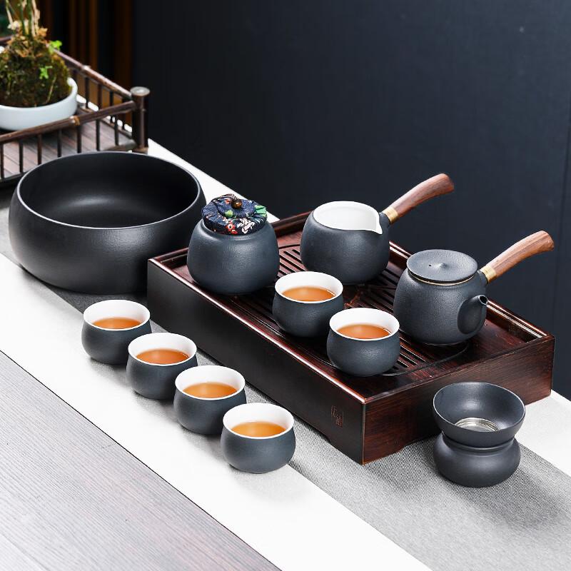 MULTIPOTENT Black Sand Glaze Kung Fu Tea Set