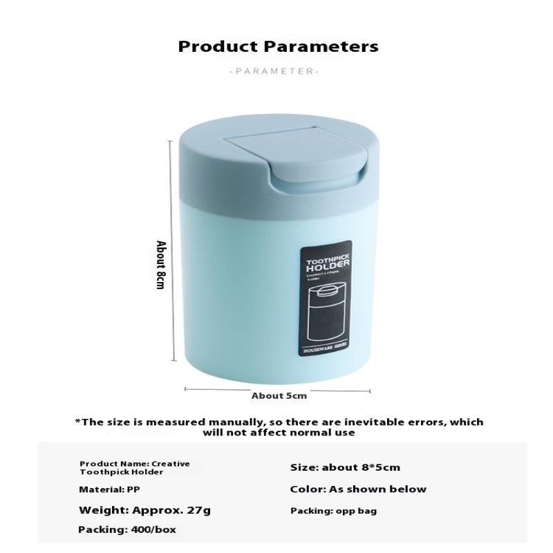 Toothpick Holder Container Household Table Toothpick Storage Box Holder Portable Toothpick Dispenser