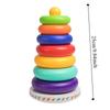 Stackable Stacking Rings Babies Toy Sensory Stacking Plugging Toy  Develop Cognition Ability
