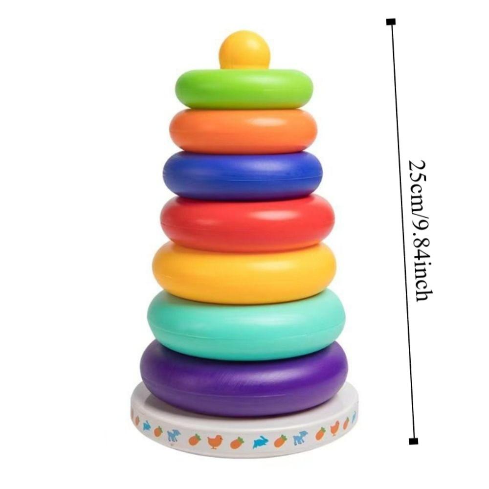 Stackable Stacking Rings Babies Toy Sensory Stacking Plugging Toy Develop Cognition Ability