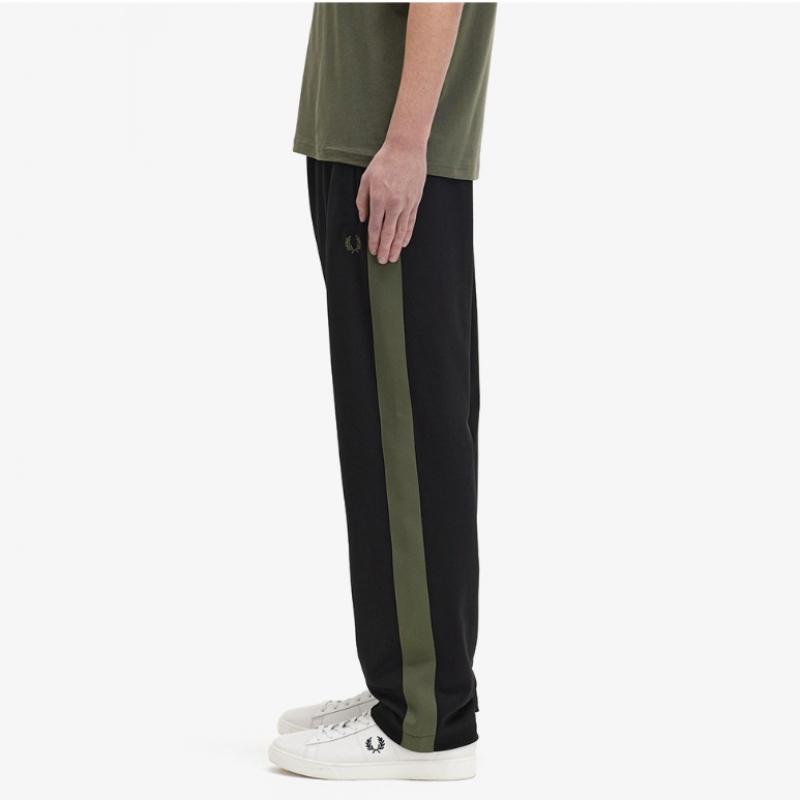 Fred Perry Tape Detail Track Pants Black Afpm2437176 102