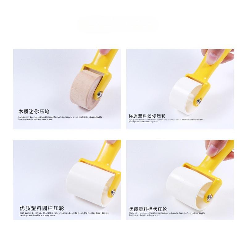 Wallpaper Seam Roller Plastic Smoothing Tool Multi Size Adhesive Pressing Wheel for Paper Hanging Installation DIY Kit