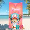 Customizable personalized beach towels One Piece Chopper themed designs.Suitable for the beach, yoga, sports;ideal as beach accessories