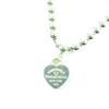Great TIFFANY&Co. TIFFANY&Co. Blue Heart Tag Beads Bracelet Silver AG925 Women Used