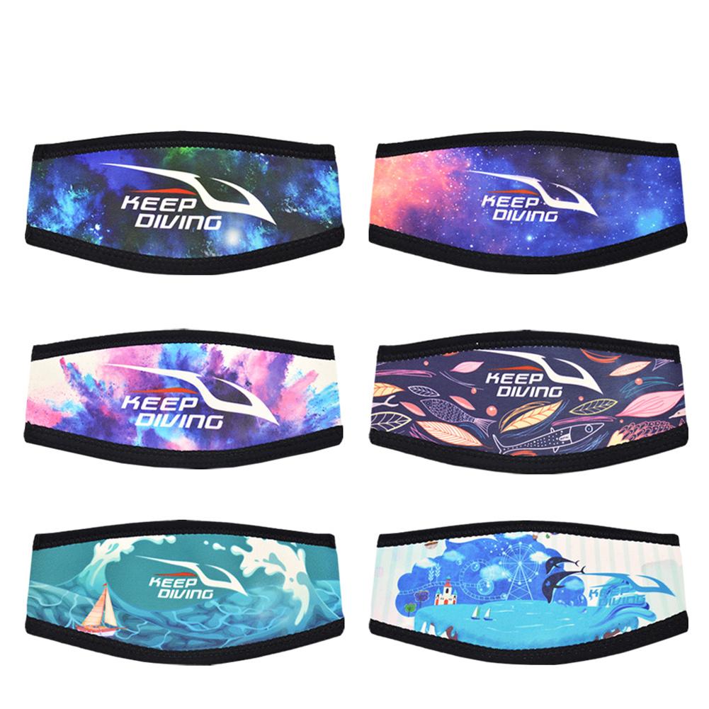 Potápěčská čelenka s oboustranným potiskem, protiskluzová ochrana vlasů, potápěčské vybavení