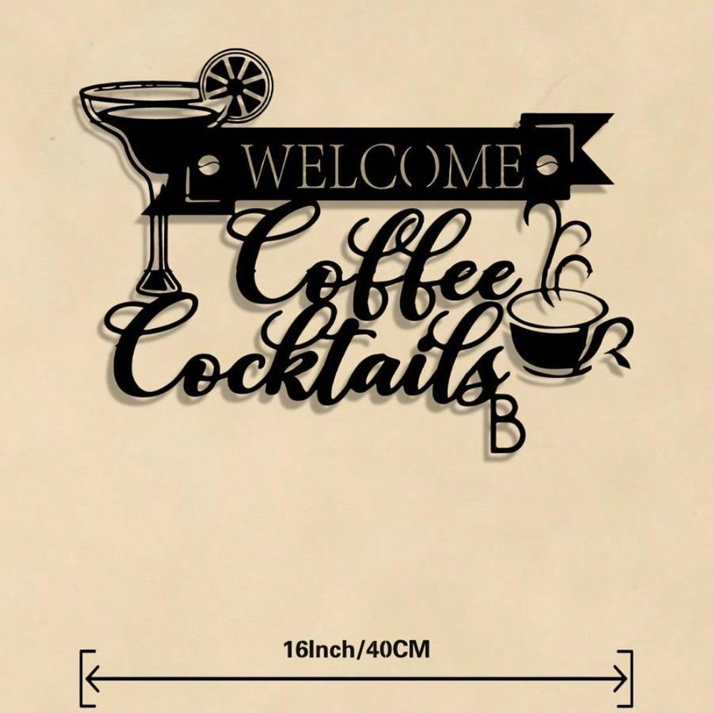 

Metal Wall Art Decor Vintage Welcome Sign for Home Bar Kitchen Cafe Restaurant 30x40 різнокольоровий