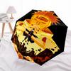 1pc Naruto Automatic Folding Umbrella, Automatic Folding Umbrella with 8 Ribs, Convenient for Outdoor Use  073