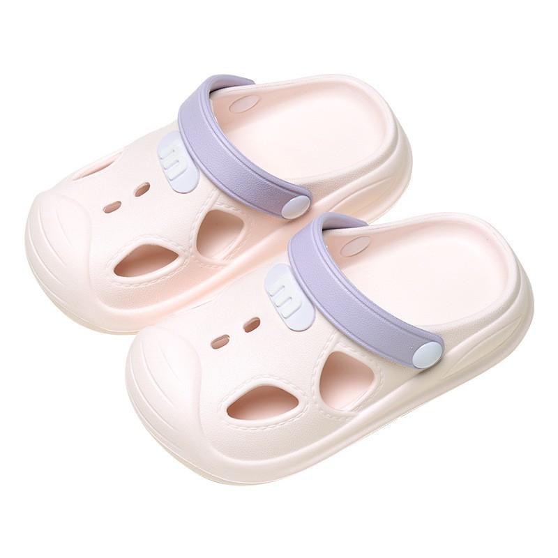 Kids Pool Shoes Slip-On Sandals Beach Garden Home Use Soft Sole Toddler Footwear In Yellow Pink Gray