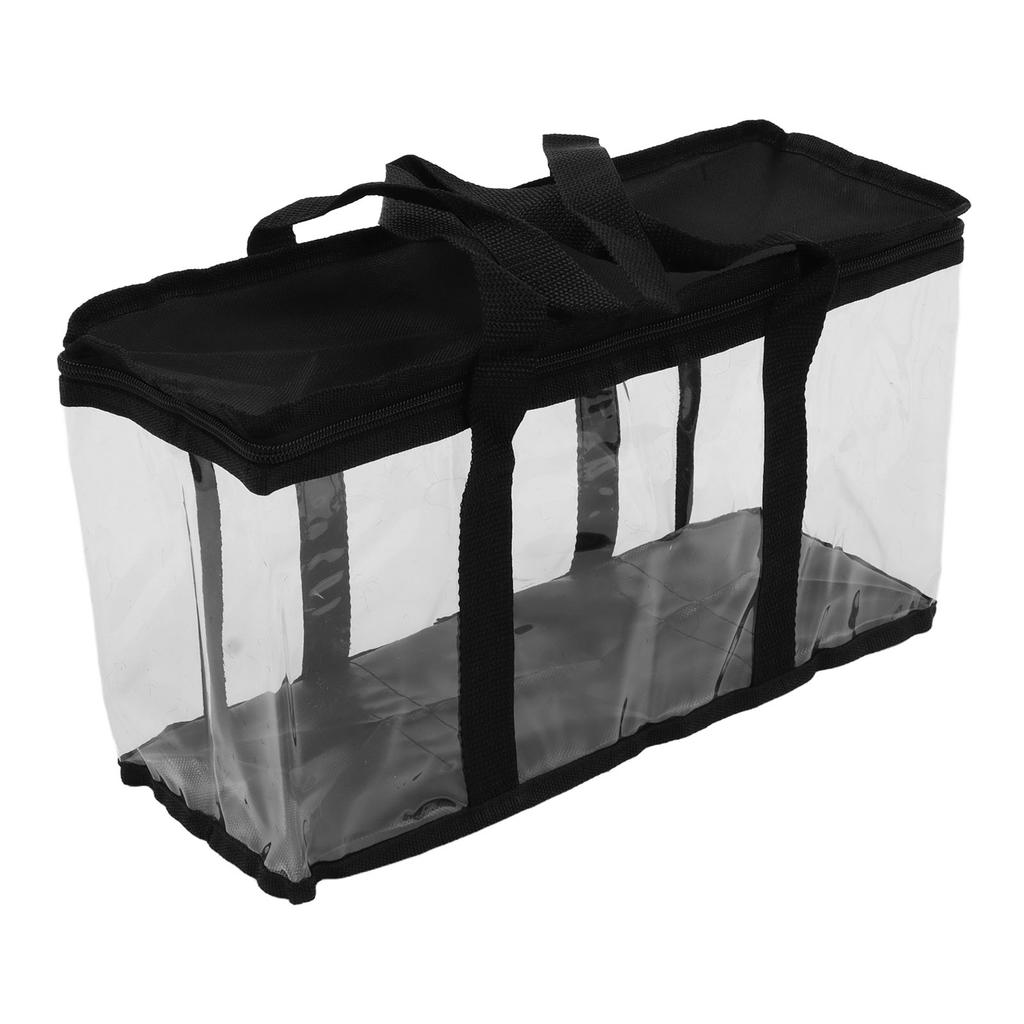 PVC Werkzeugaufbewahrungstasche Transparent mit Reißverschluss Staubdicht Große Kapazität Werkzeugorganisator für Wartung