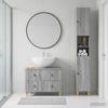 2 Piece Bathroom Cabinet Set ALKMAAR Sonoma Gray