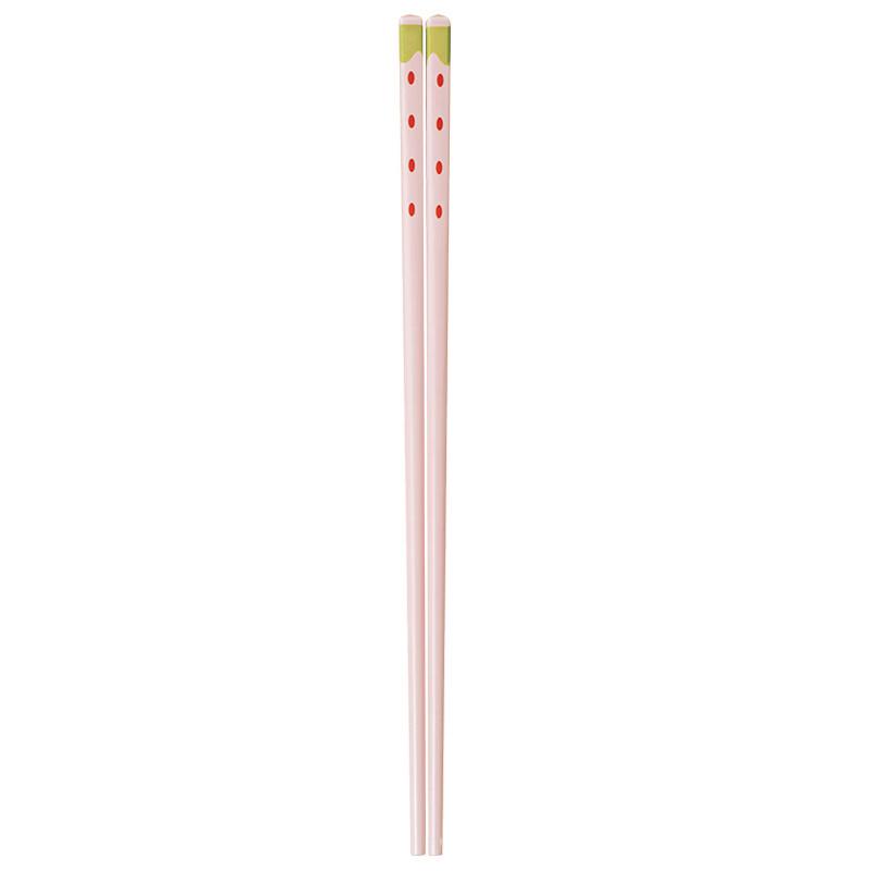 Cartoon Strawberry Ceramic Chopsticks Set