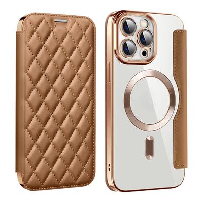 Suport card Magsafe, portofel magnetic, husă din piele pentru telefon pentru iPhone 16 Pro Max 15 14 Plus 13 12 11 husă pentru cărți de încărcare fără fir