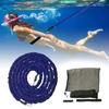 4M Schwimmgürtel Verstellbar Schwimmtraining Widerstand Elastischer Gürtel Trainingsgerät Sicherheits-Schwimmgürtel Schwimmleine Elastisches Seilband