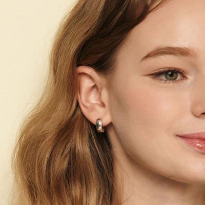 Murmur [925silver]Chic Metal Hoop Earring