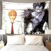 Death Note Main Character Collage Wall Tapestry  L  Misa with Shinigami Accents Room Decor for Seinen Anime  Mystery Fans
