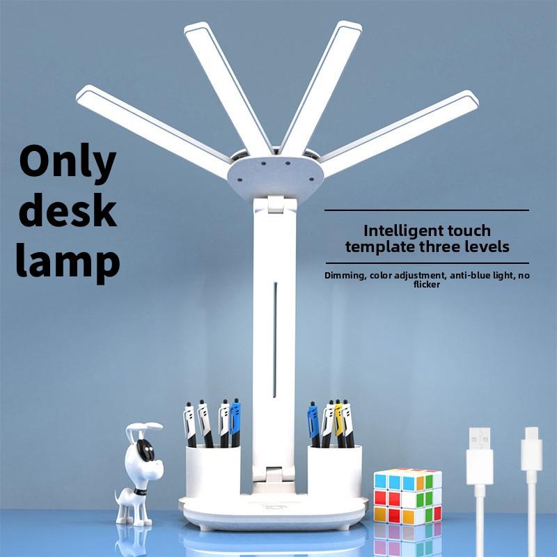 Led Desk Lamp Students Touch Dimming Night Light Bedroom Study Room Supplies